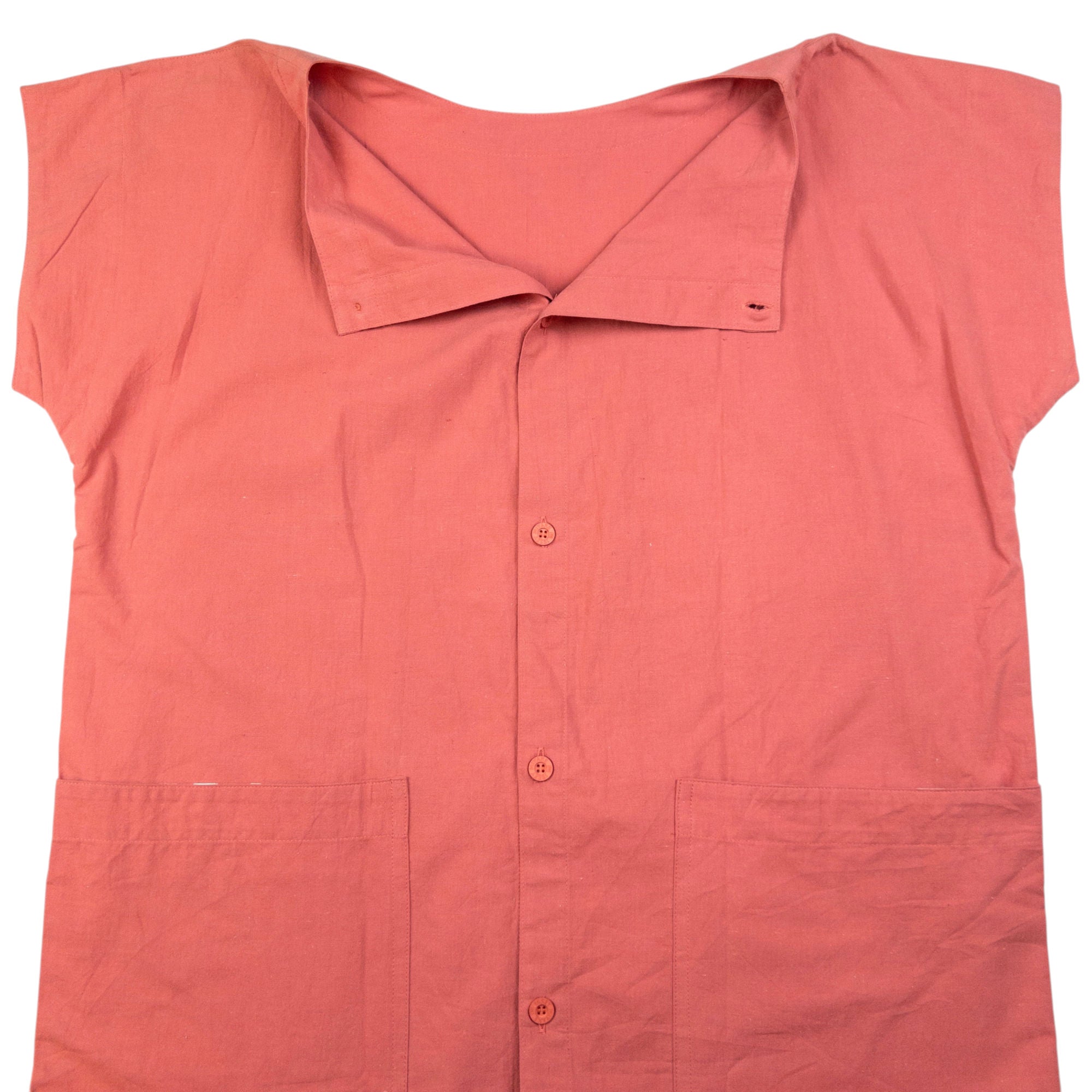 Vintage Issey Miyake Kitchen Button Up Apron Dress Womens Size S