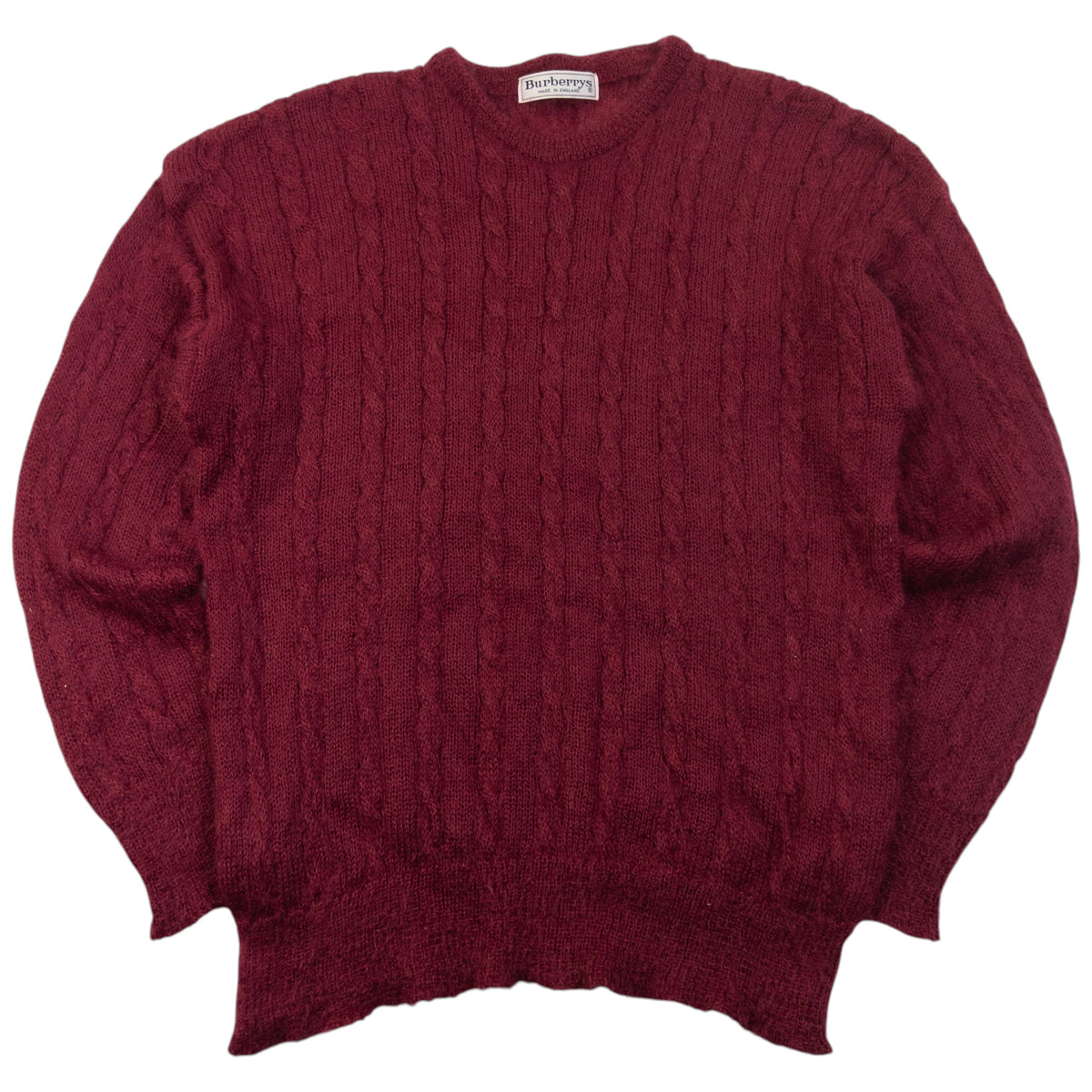 Vintage 90s Burberry Mohair Knit Jumper Size S