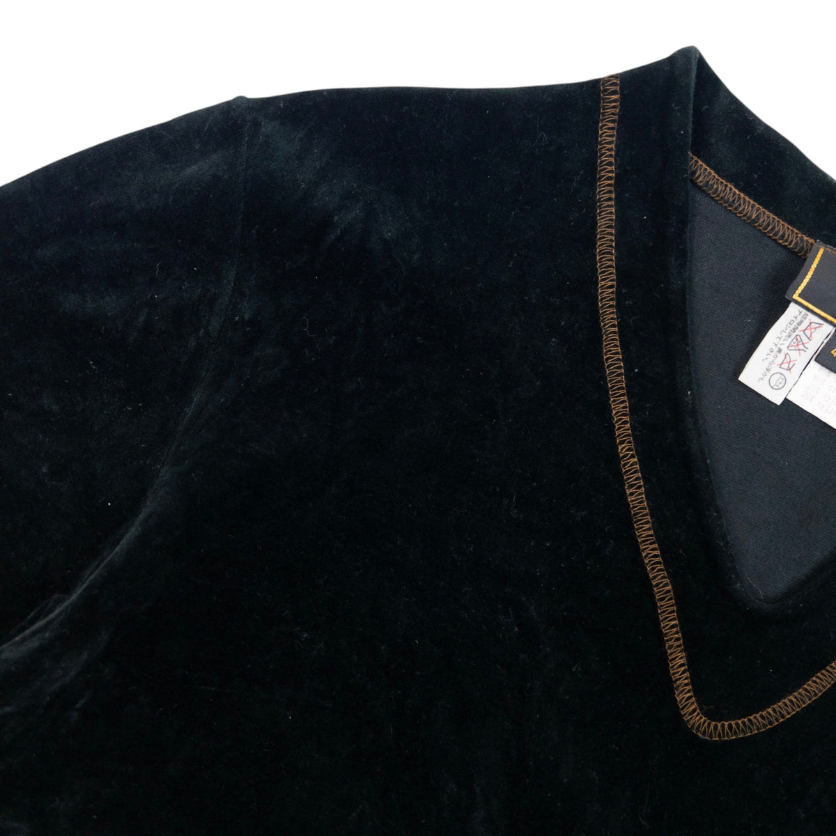 Vintage 2000s Fendi Velour Jumper in black, photo 5
