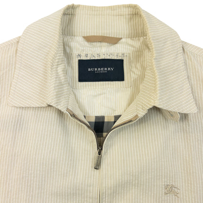 Vintage 2000s Burberry Striped Zip Up Jacket Size S
