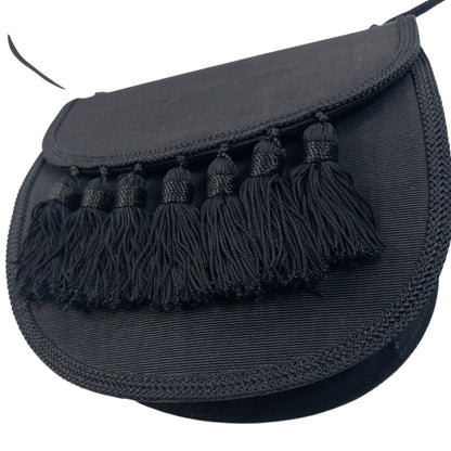Vintage 90s YSL Yves Saint Laurent Tassel Crossbody Bag in black, photo 6