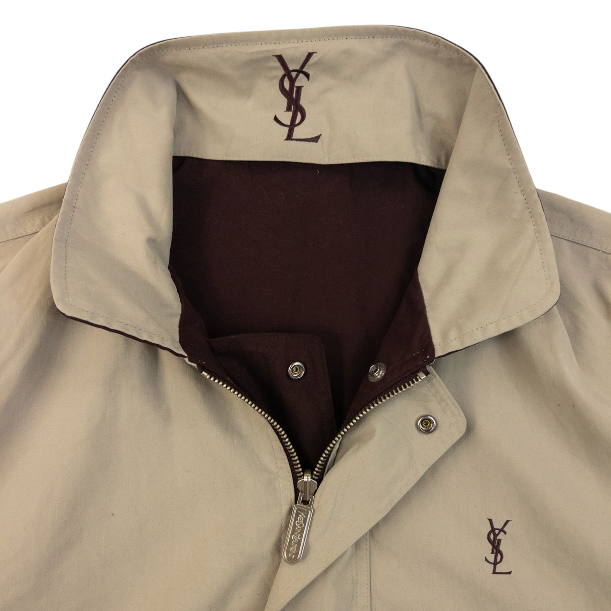 Vintage 90s YSL Yves Saint Laurent Reversible Jacket Size L