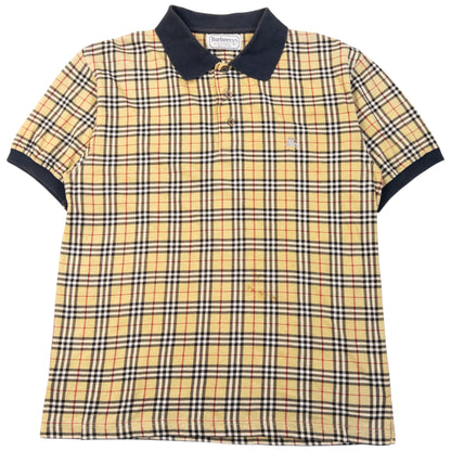 Vintage 90s Burberry Nova Check Polo Shirt Size M