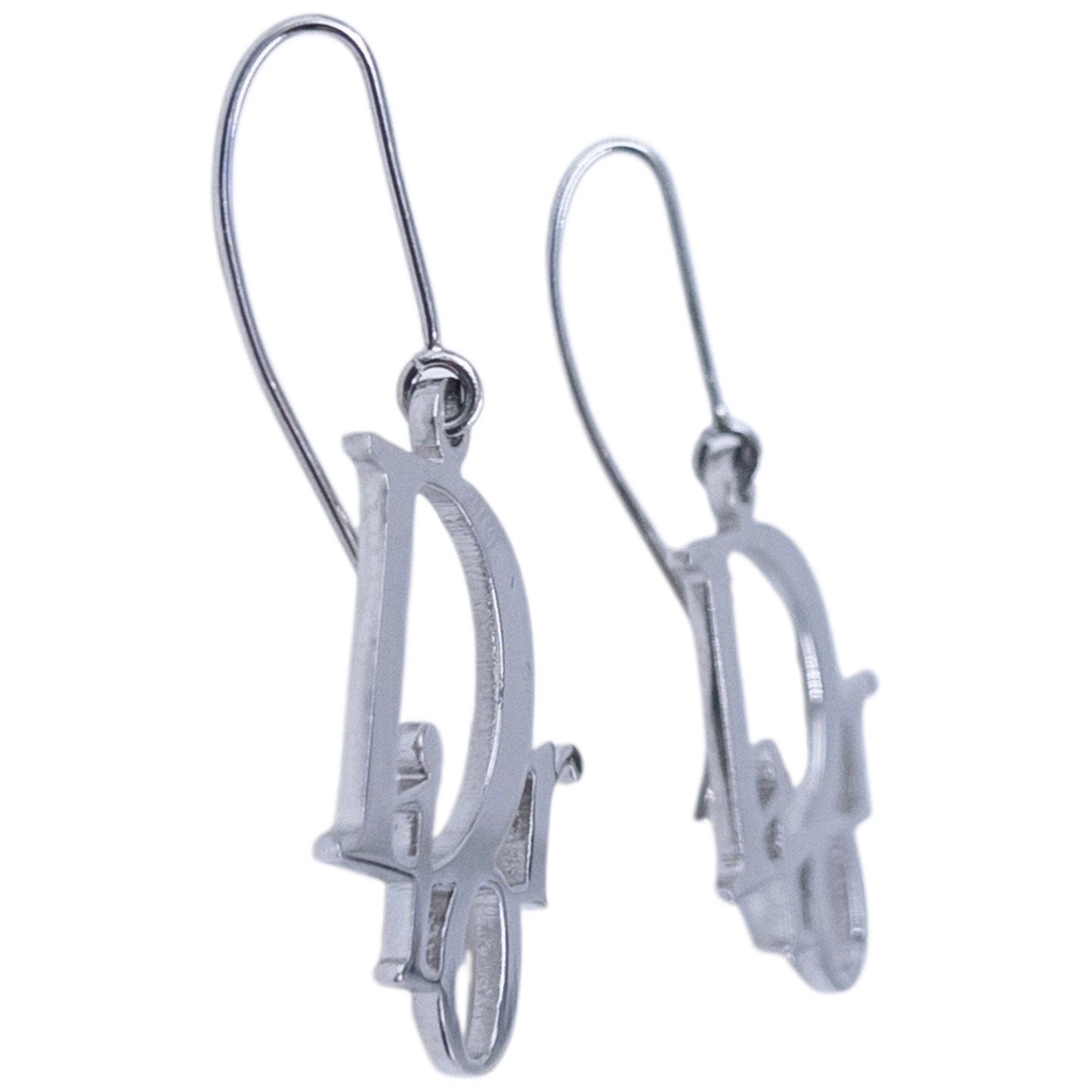 Vintage 2000s Dior Silver Logo Earrings
