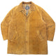 Vintage 90s Burberry Nova Check Lined Suede Leather Jacket Size L