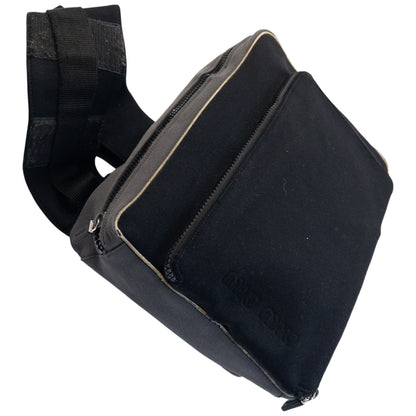 Vintage 2000s Miu Miu Sling Crossbody Bag in black, photo 7