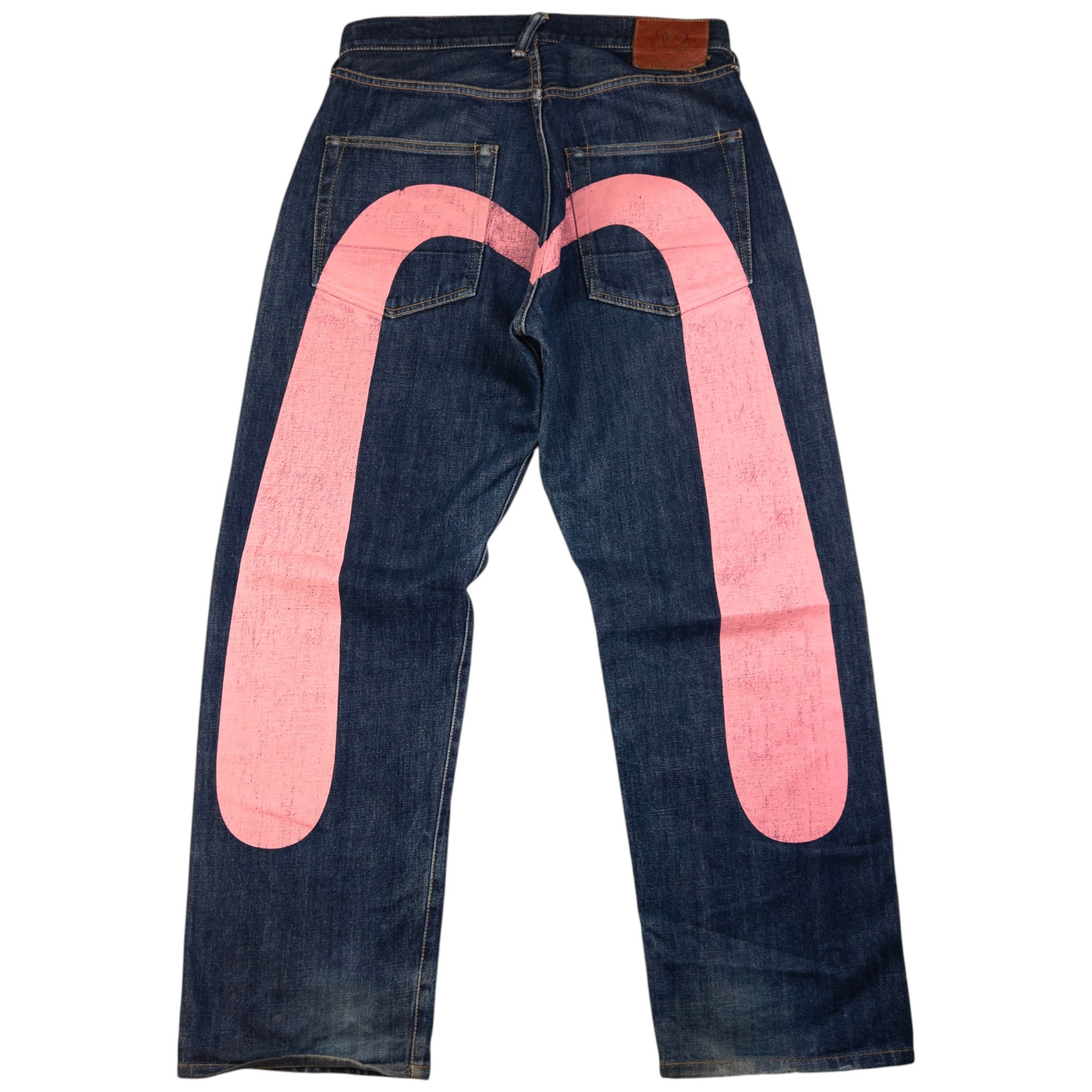 Vintage Evisu Painted Daicock Japanese Denim Jeans Size W32