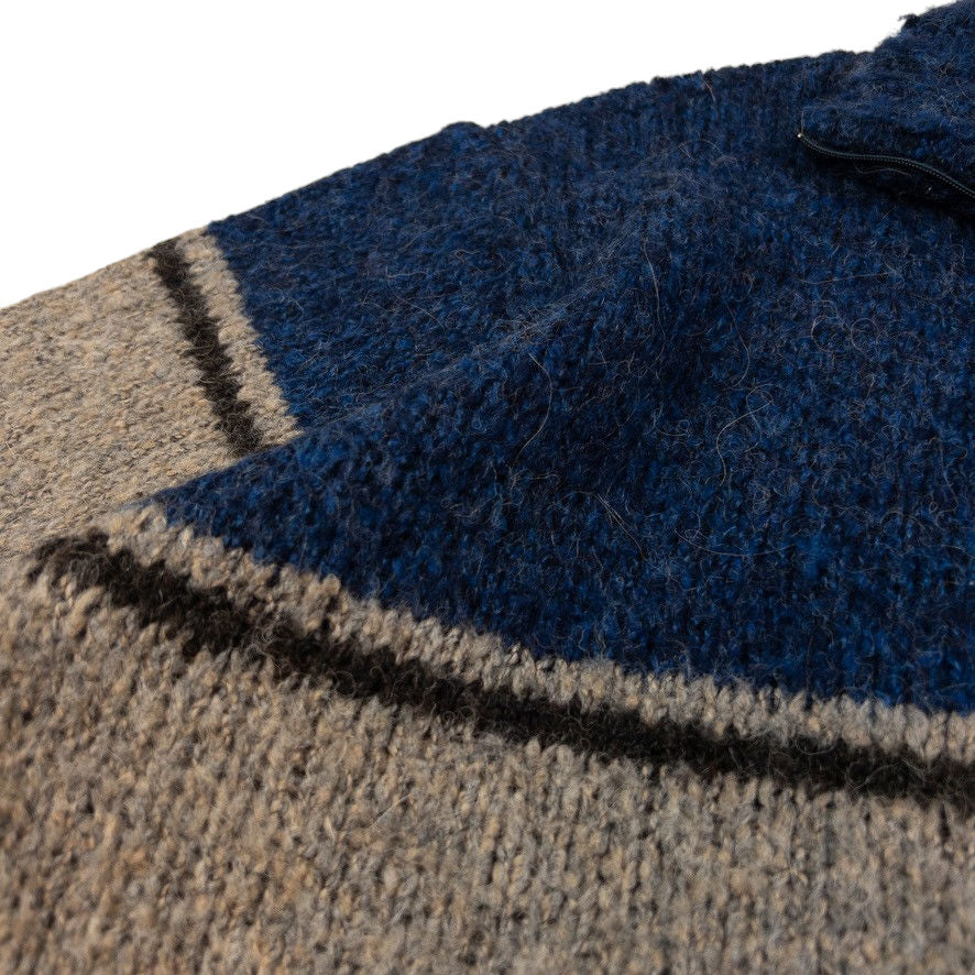 Vintage Armani Jeans Q Zip Knit Jumper Size XL