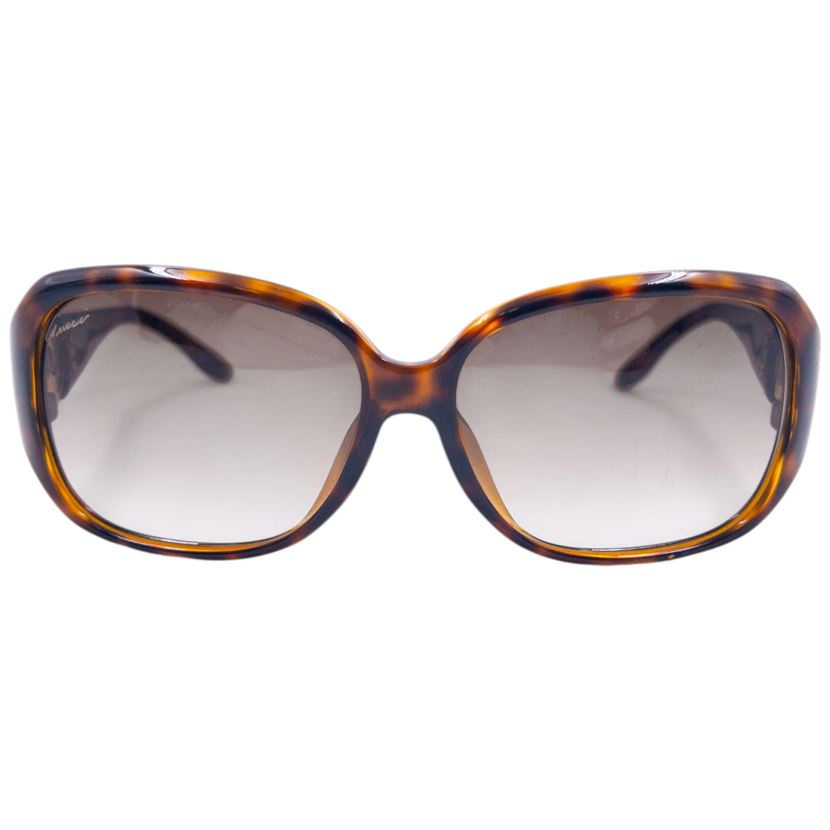 Vintage 2000s Gucci Diamanté Tortoise Shell Sunglasses