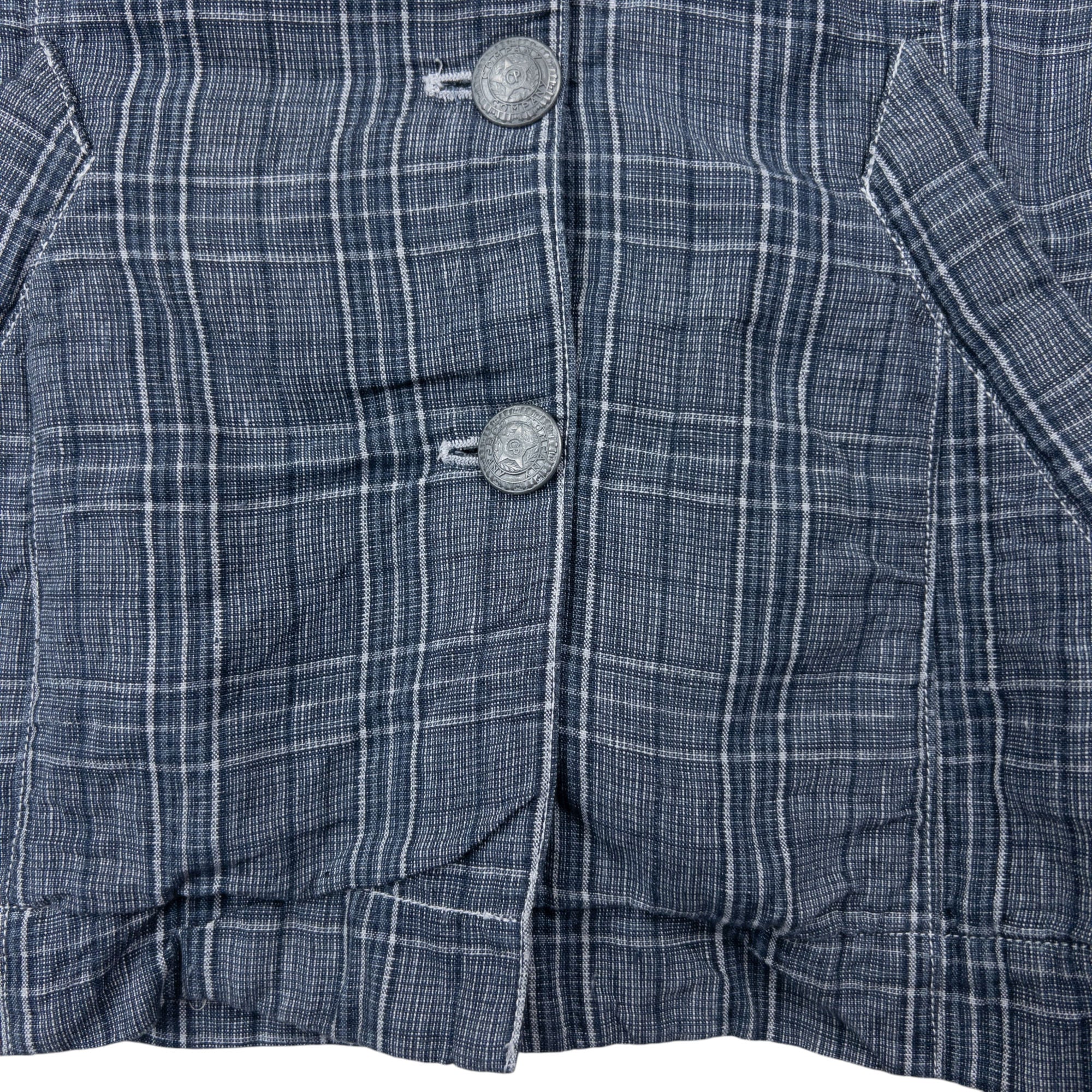 Vintage CP Company Checkered Button Up Jacket Womens Size M