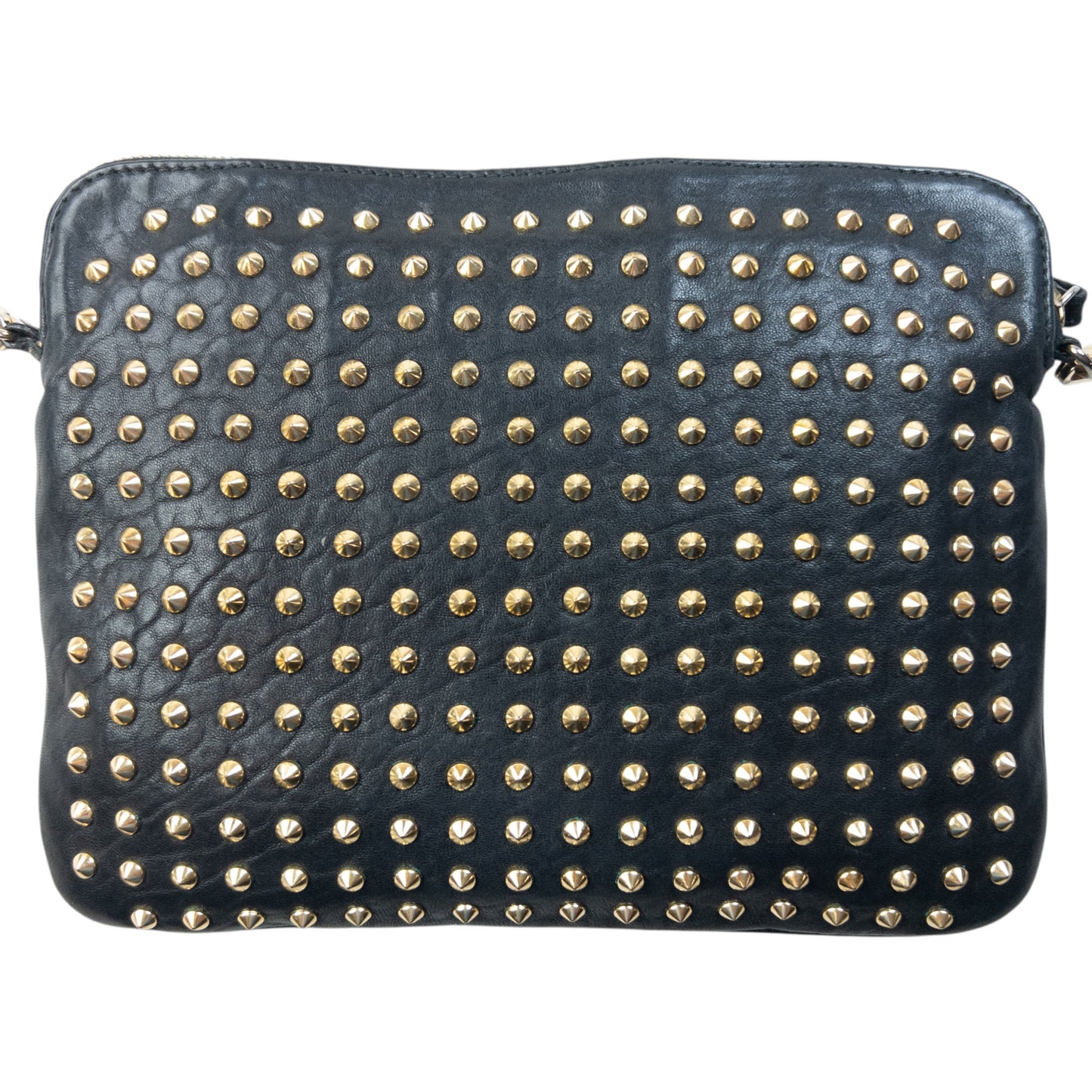 Vintage 2000s Burberry Studded Leather Crossbody Bag
