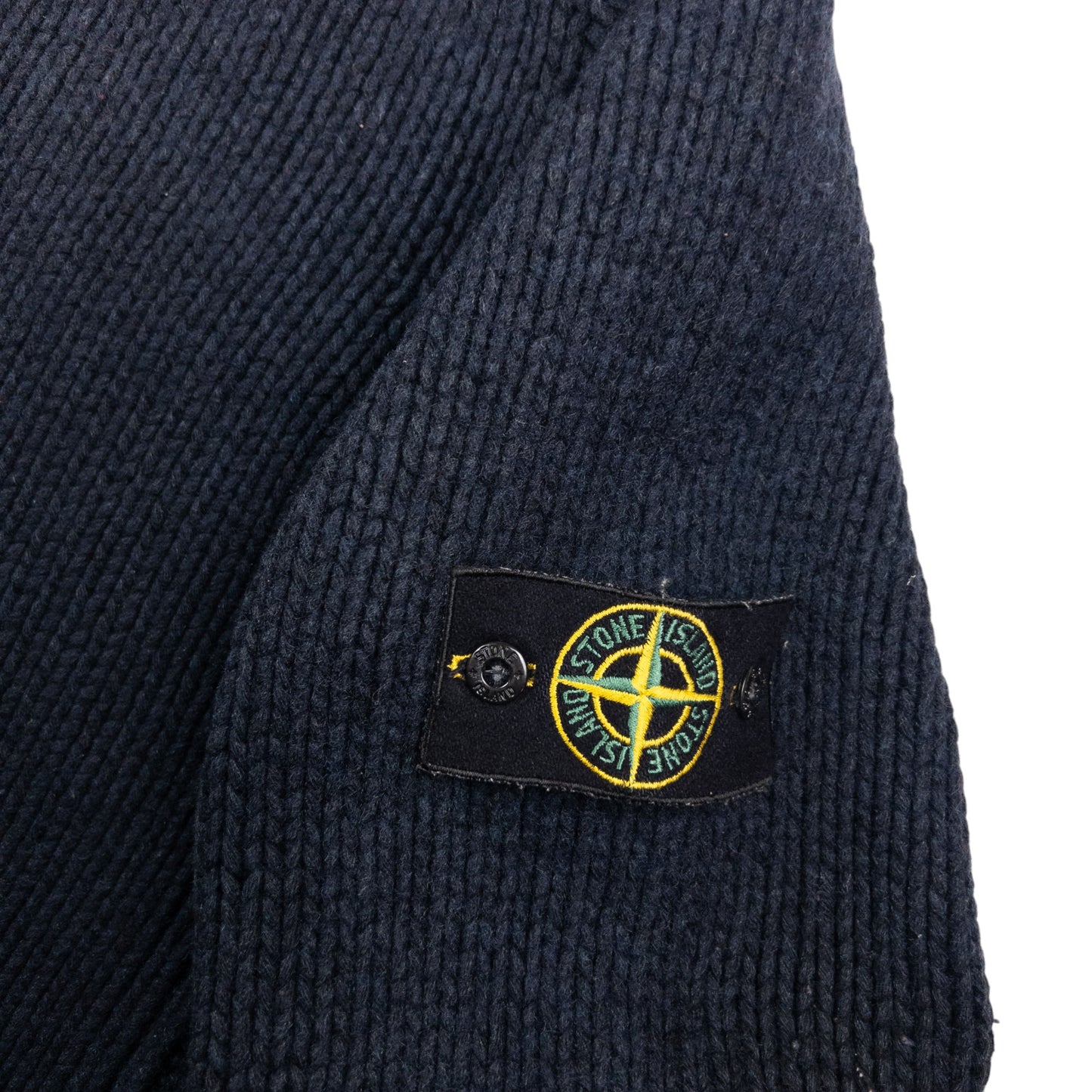 Vintage Stone Island Zip Up Knit Hoodie Size L