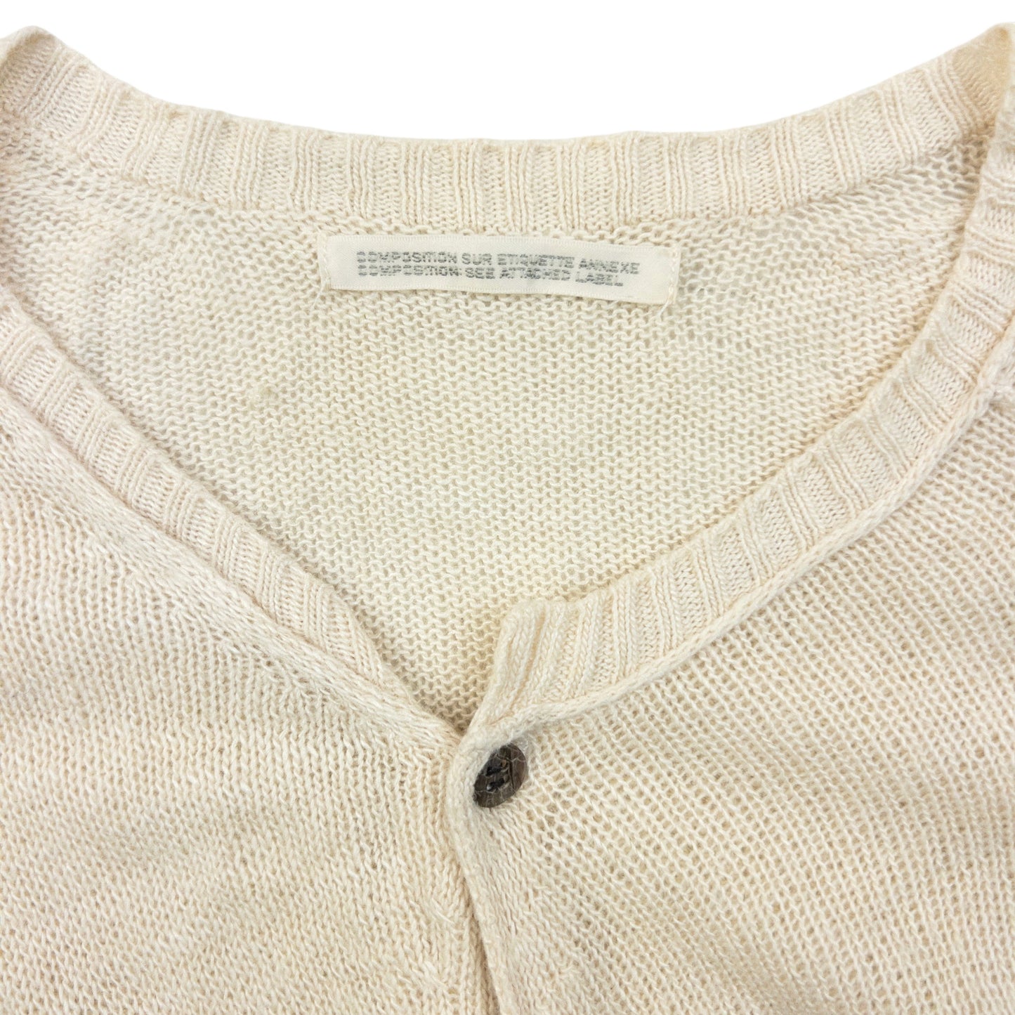 Vintage 2000s Yohji Yamamoto Knitted Silk Cardigan Womens Size S