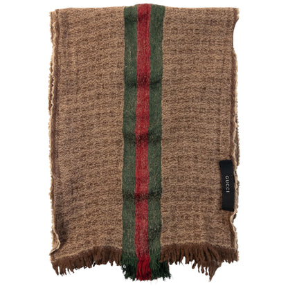 Vintage 2000s Gucci Monogram Wool Scarf