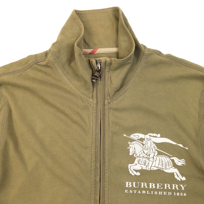 Vintage 2000s Burberry Zip Up Sweatshirt Size S