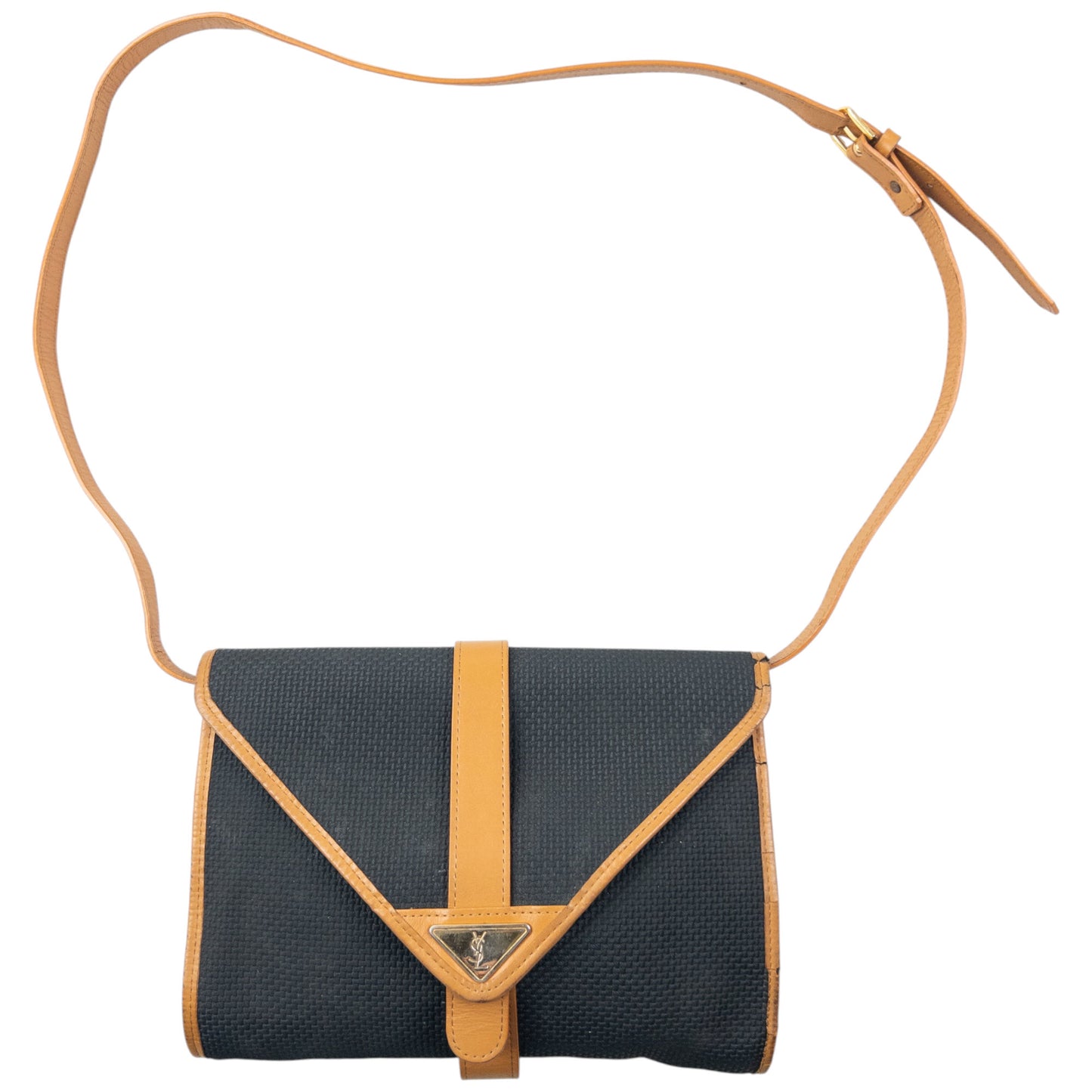 Vintage 80s YSL Yves Saint Laurent Leather Crossbody Bag