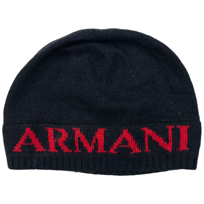 Vintage Armani Jeans Knitted Beanie Hat