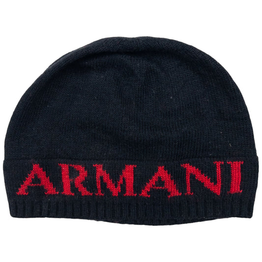 Vintage Armani Jeans Knitted Beanie Hat