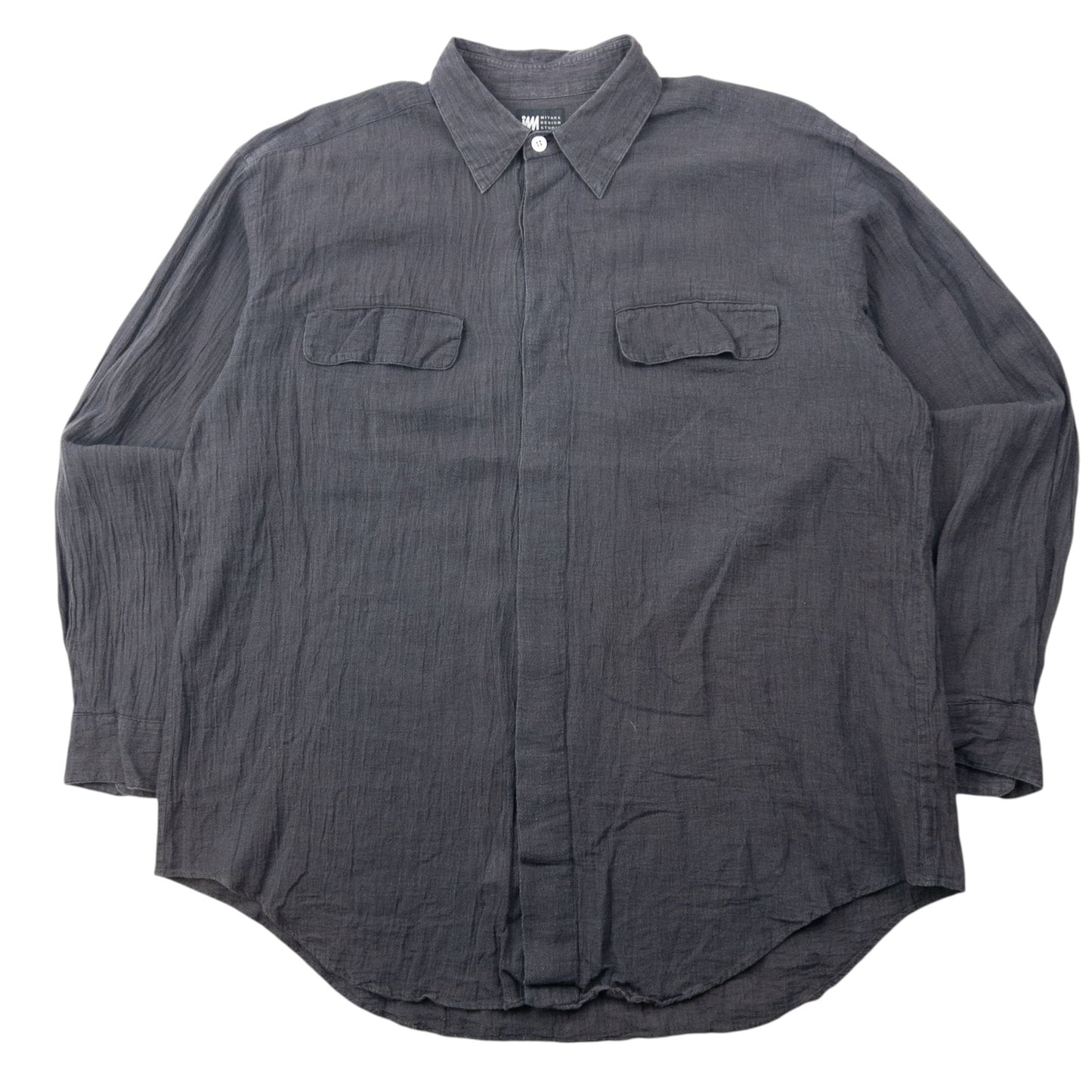 Vintage 90s Issey Miyake Linen Long Sleeve Button Up Linen Shirt Size XL