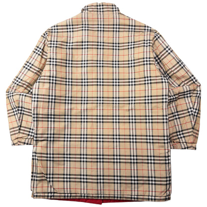 Vintage 90s Burberry Nova Check Quilted Reversible Jacket Size M