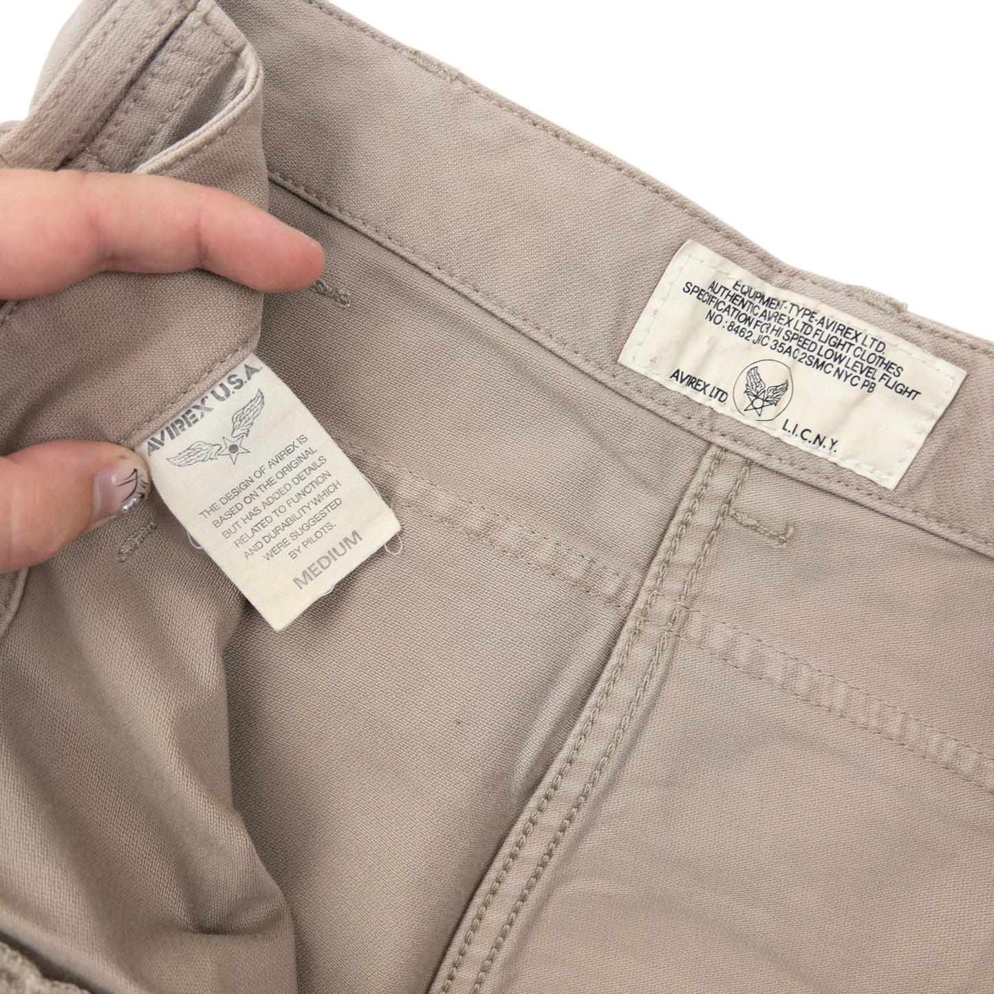Vintage 2000s AVIREX Cargo Pocket Trousers Size W31