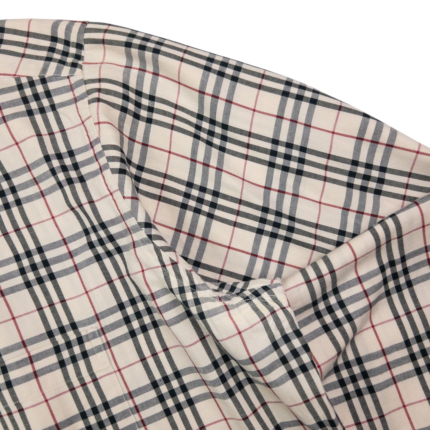 Vintage Burberry Nova Check Long Sleeve Button Up Shirt Size XL