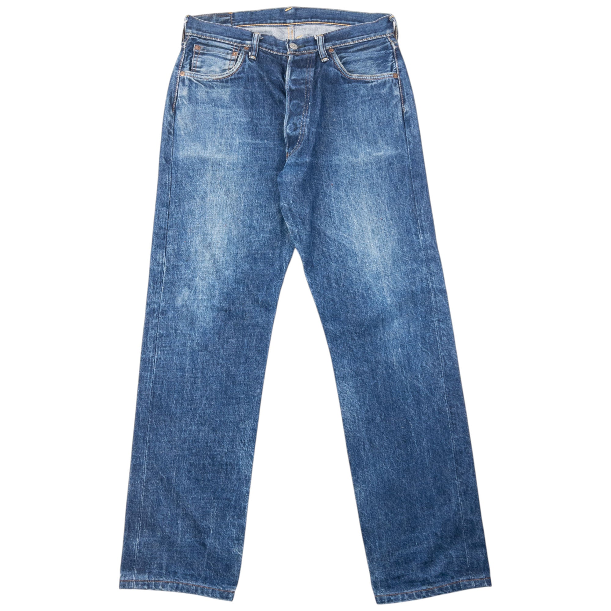 Vintage 2000s Evisu Gull Symbol Text Japanese Denim Jeans Size W31