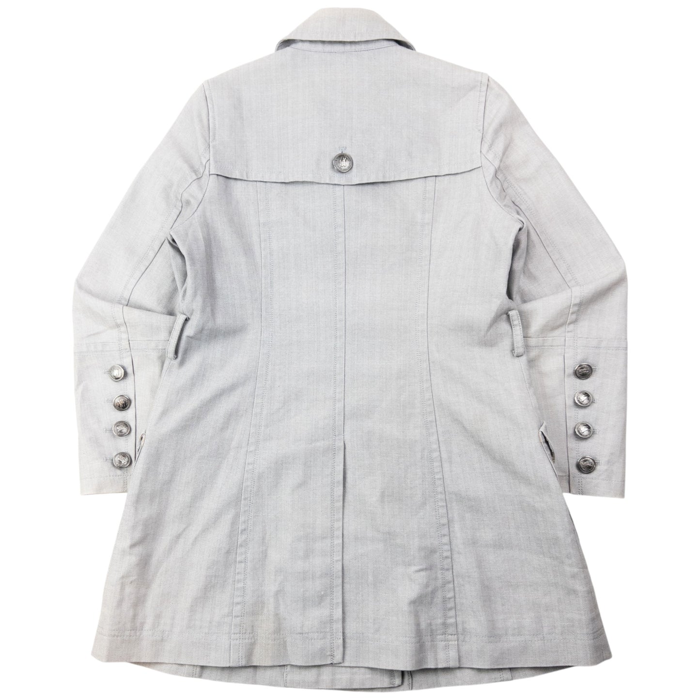 Vintage 2000s Burberry Blue Label Nova Check Lined Trench Jacket Womens Size M