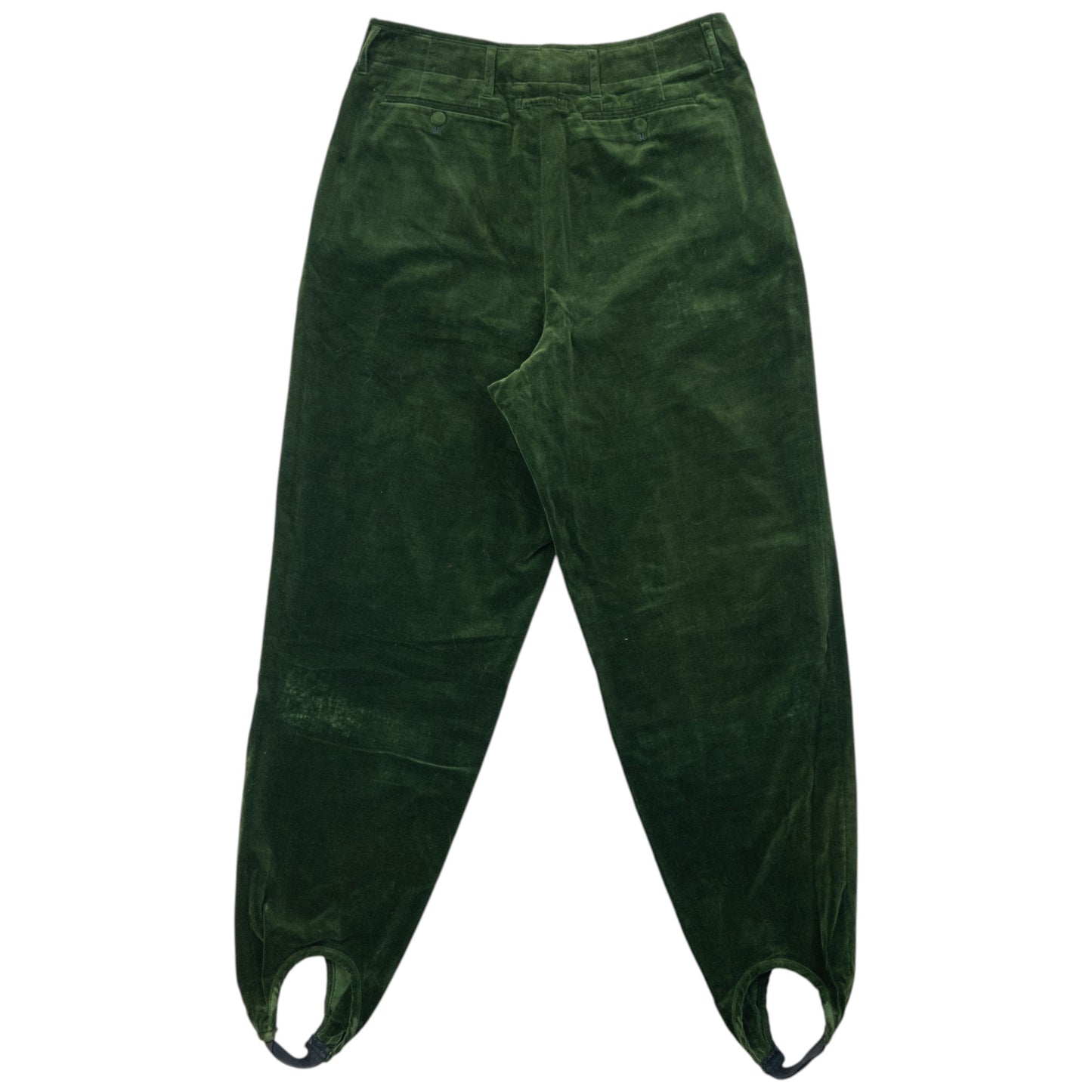 Vintage 90s Jean Paul Gaultier Velour Stirrup Trousers Size W32
