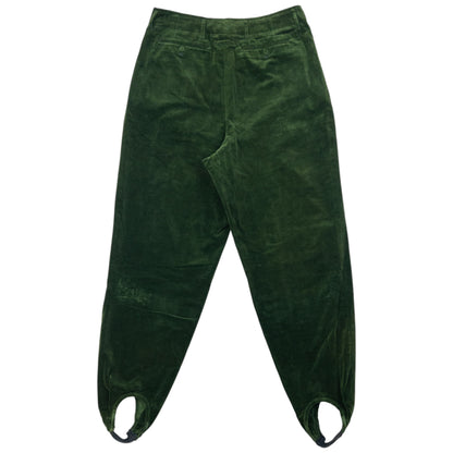 Vintage 90s Jean Paul Gaultier Velour Stirrup Trousers Size W32