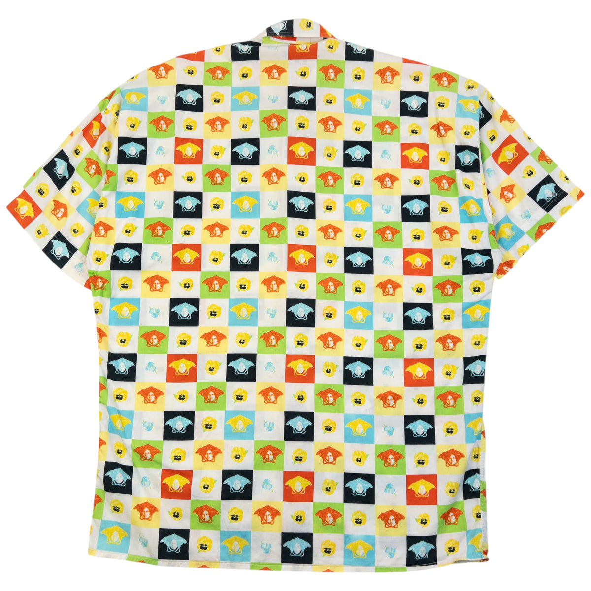 Vintage 90s Versace Jeans Couture Monogram Medusa Button Up Shirt Size L