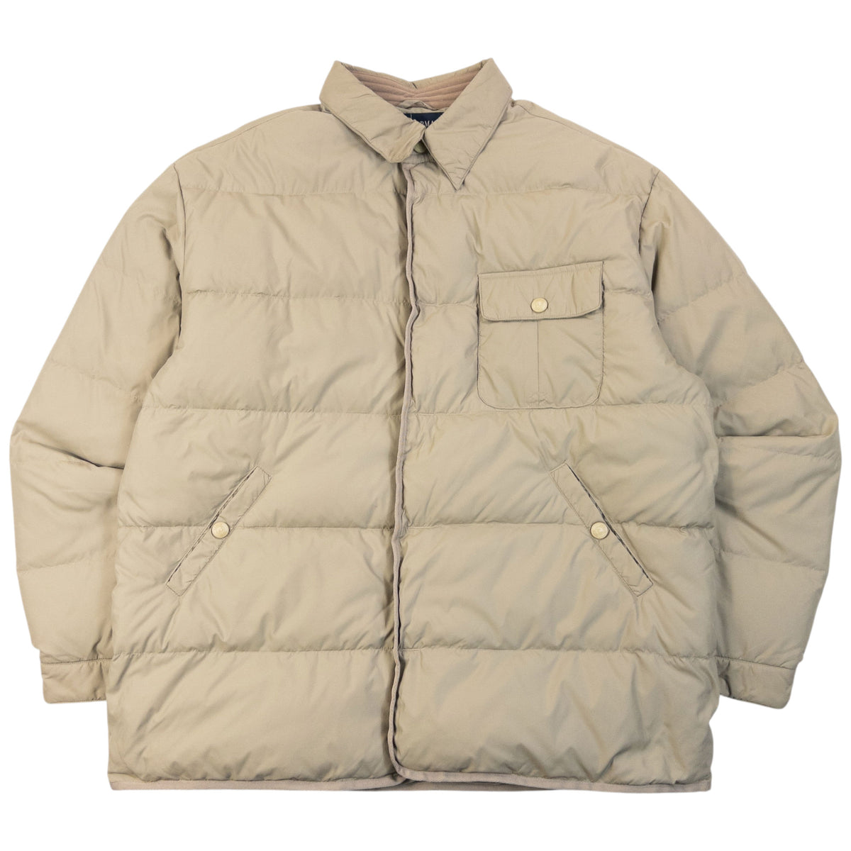 Vintage 2000s Armani Jeans Button Up Puffer Jacket Size XL