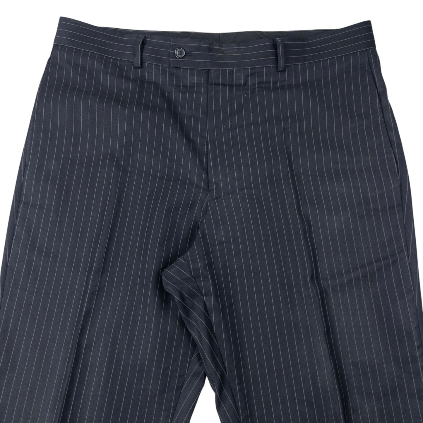 Vintage 90s YSL Yves Saint Laurent Pinstripe Jacket & Trousers Suit Set Size XL