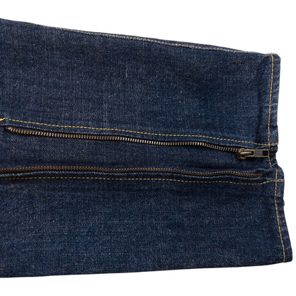 Vintage Evisu Zip Bondage Embroidered Gull Japanese Denim Jeans Size W32