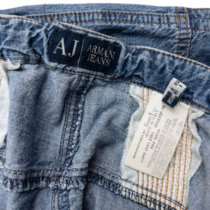 Vintage 2000s Armani Jeans Denim Maxi Skirt Womens Size M