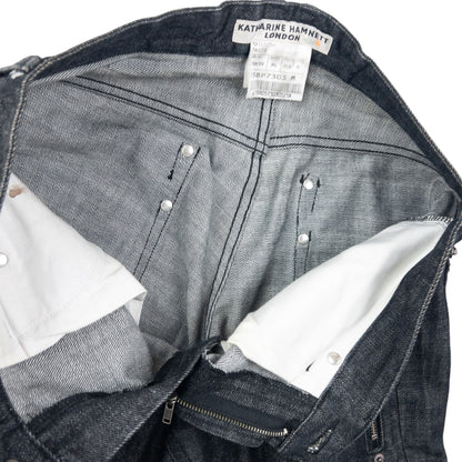 Vintage Katharine Hamnett Cropped Denim Jeans Size W29