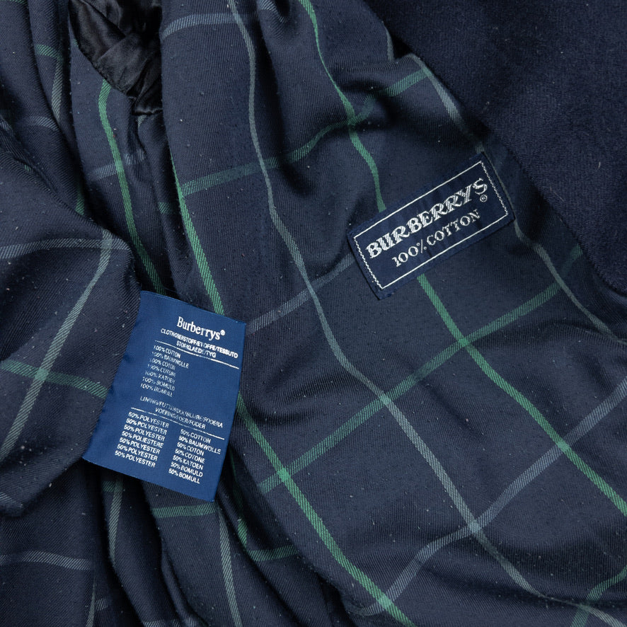 Vintage Burberry Nova Check Lined Trench Jacket Size L