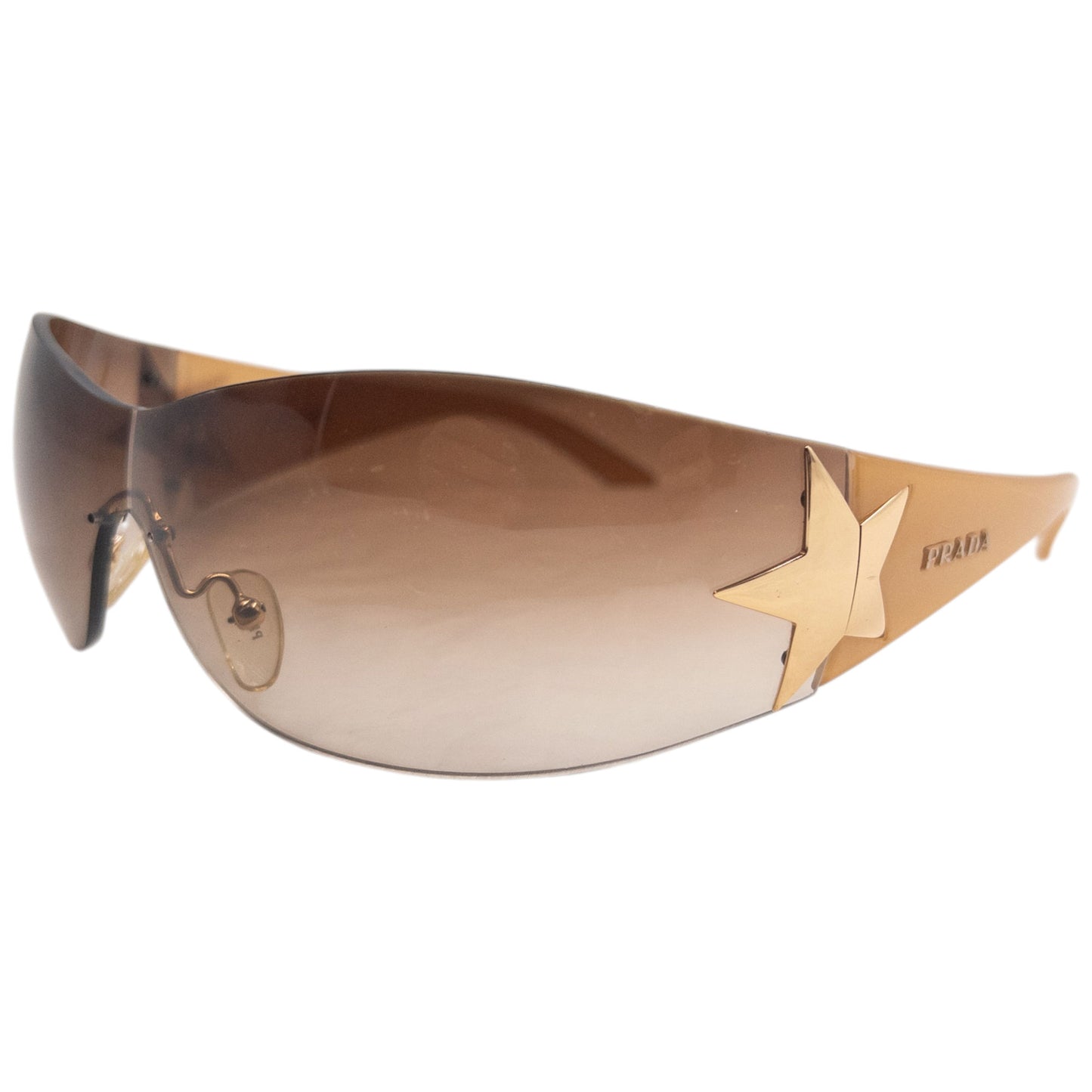 Vintage 2000s Prada Rimless Star Sunglasses