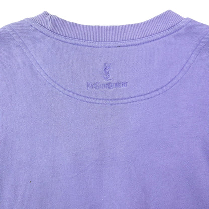 Vintage 90s YSL Yves Saint Laurent Embroidered Sweatshirt Size M