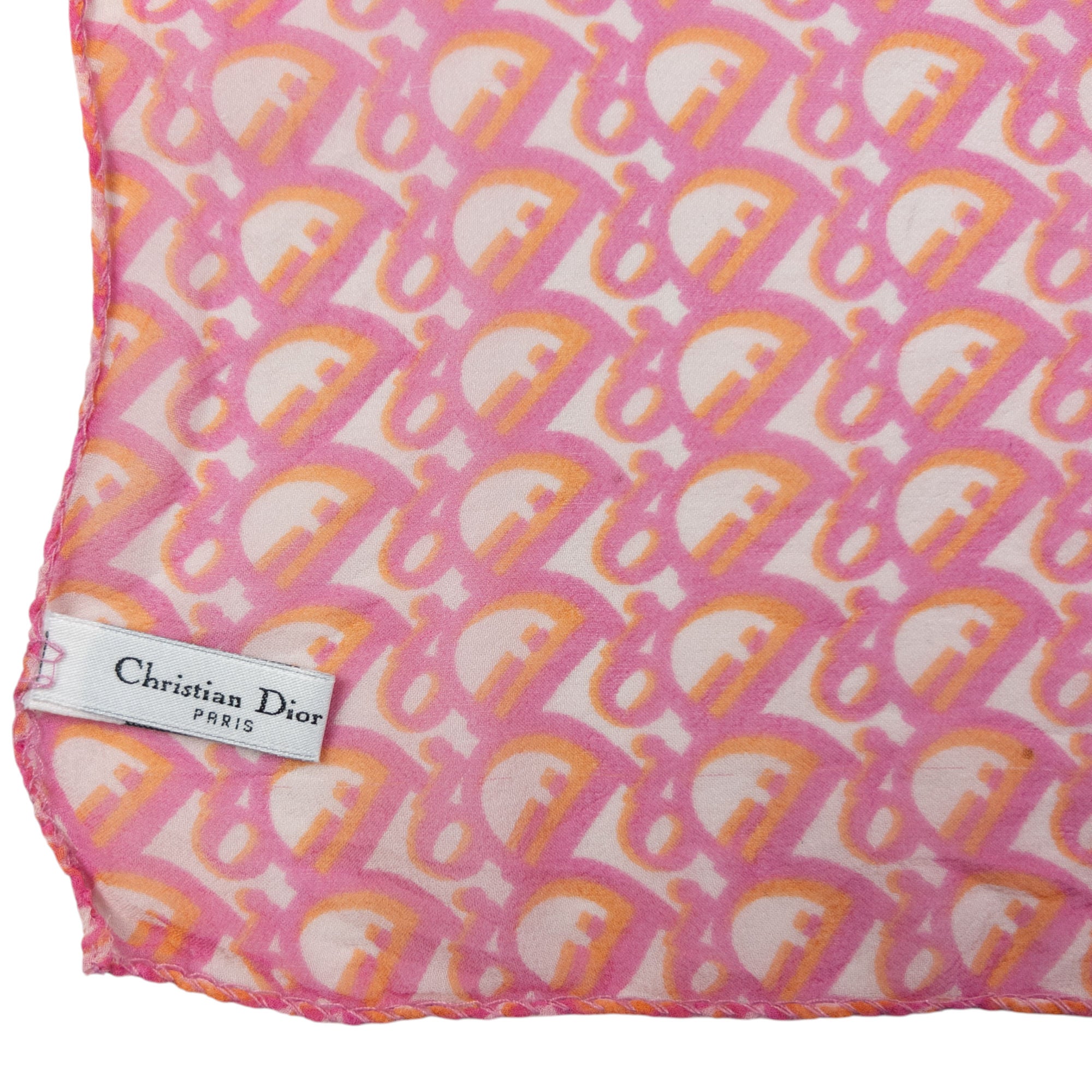 Vintage Dior Monogram Silk Scarf