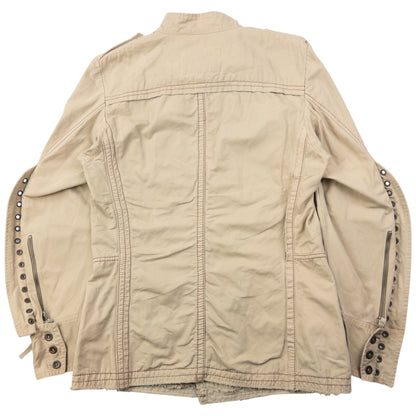 Vintage 2000s Marithe + Francois Girbaud Button Up Eyelet Jacket Womens Size L