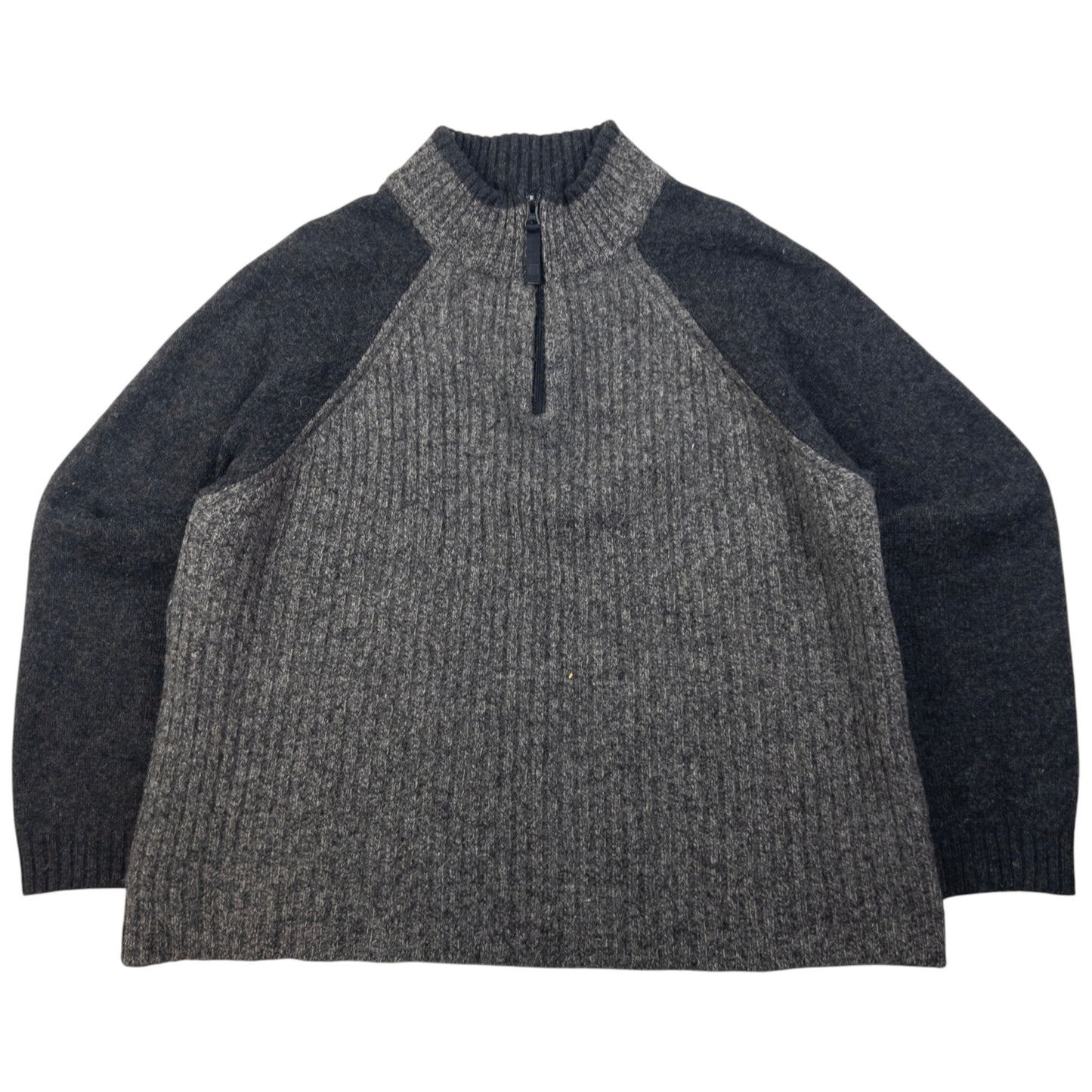 Vintage Armani Jeans Q Zip Wool Jumper Size S