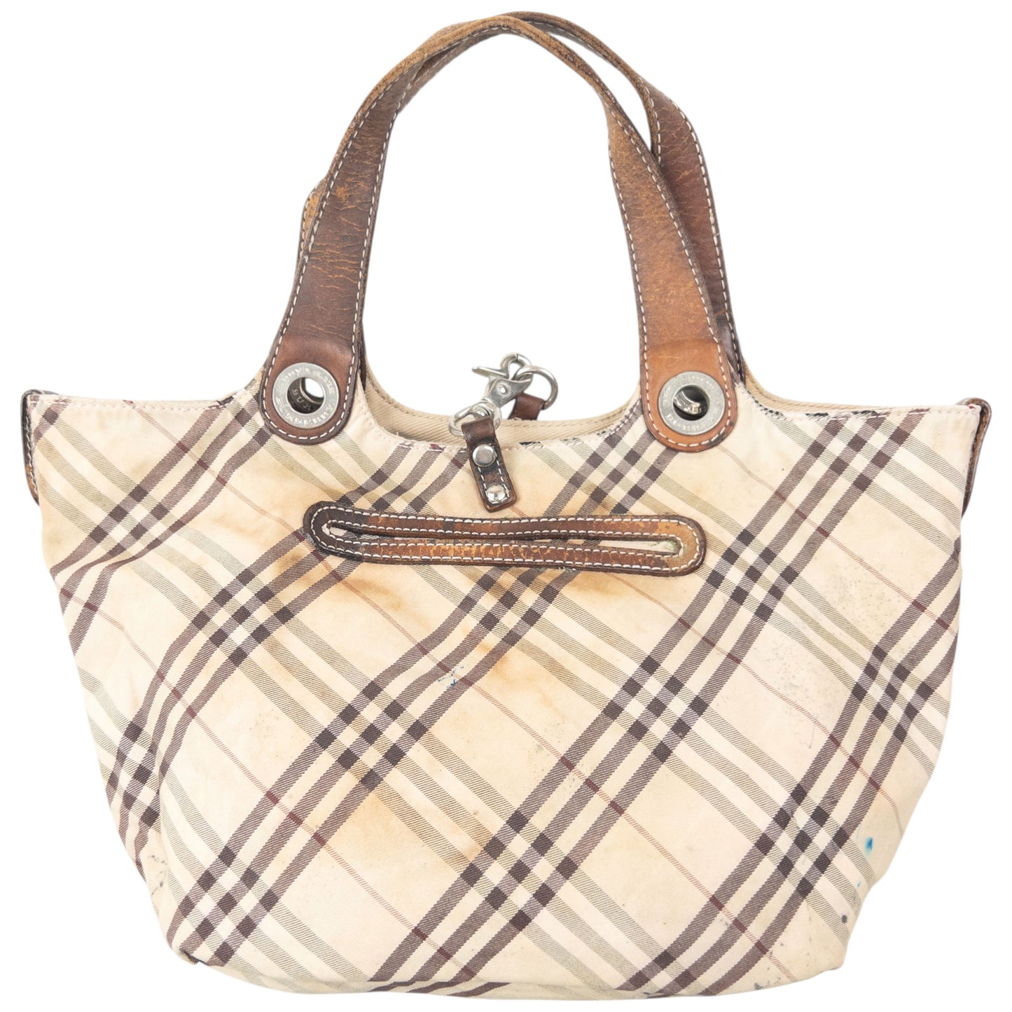 Vintage 2000s Burberry Blue Label Nova Check Reversible Handbag