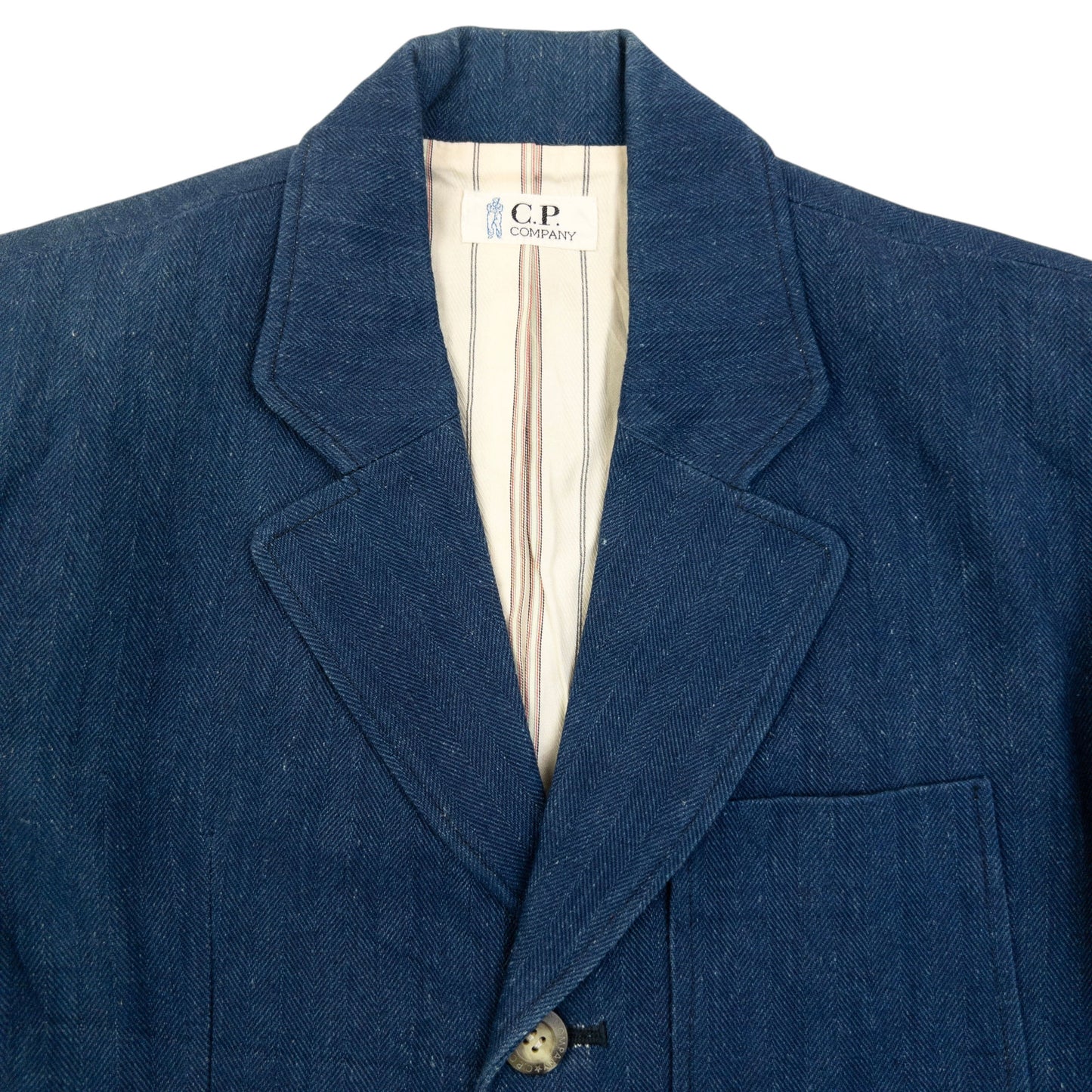 Vintage 80s CP Company Denim Blazer Jacket Size XS