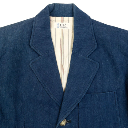Vintage 80s CP Company Denim Blazer Jacket Size XS