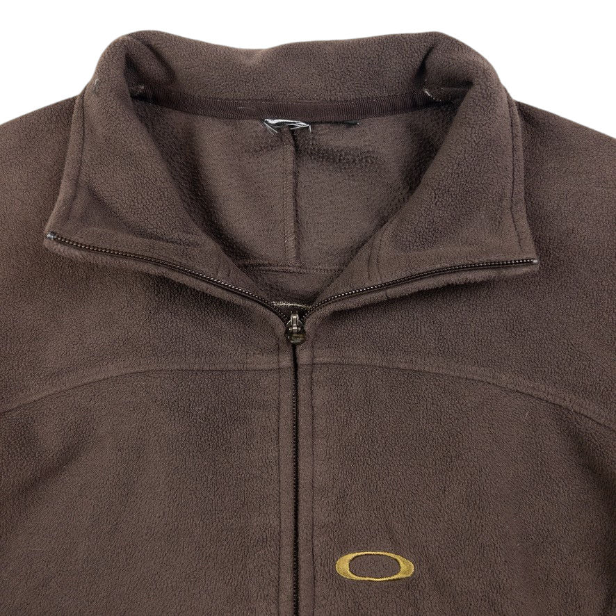 Vintage Oakley Zip Up Fleece Jacket Size S