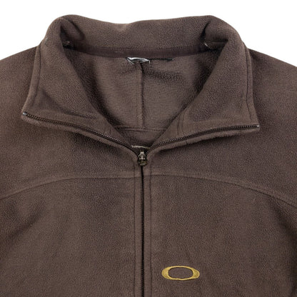Vintage Oakley Zip Up Fleece Jacket Size S