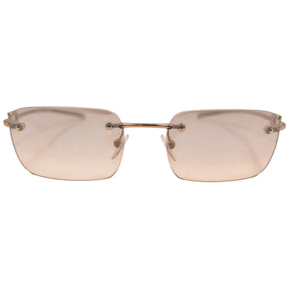 Vintage 90s Gucci By Tom Ford Diamanté Rimless Sunglasses