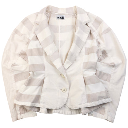 Vintage 90s Issey Miyake Fete Striped Jacket Womens Size M