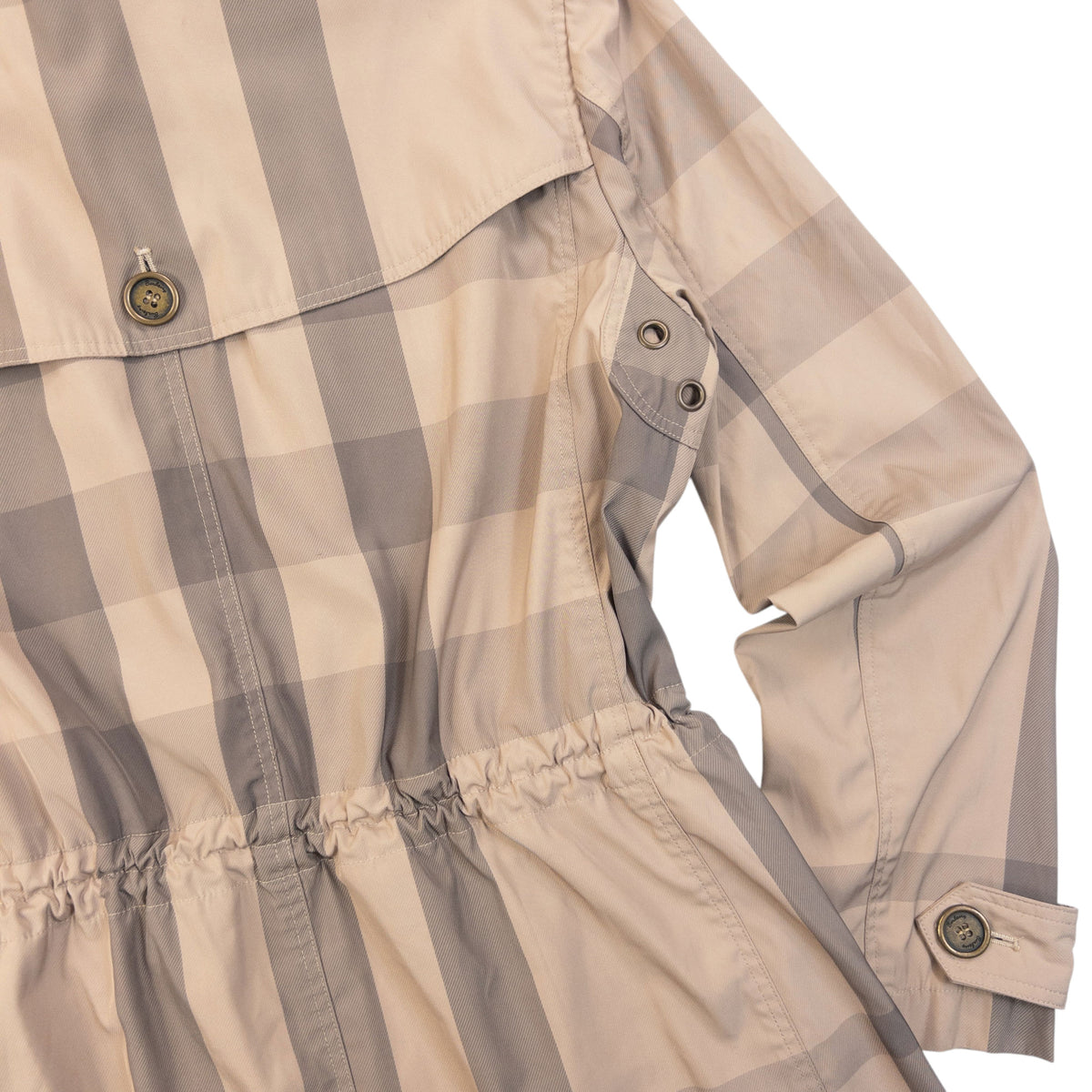 Vintage Burberry Brit Nova Check Rain Jacket Womens Size S